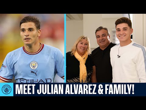 At home with Julian Alvarez & his Family!