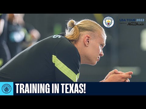 Haaland’s first goals in training! | Man City in Houston