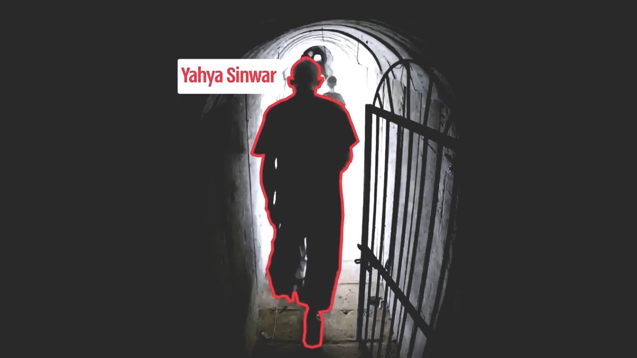 Hamas Leader Yahya Sinwar Seen Escaping Into Tunnel As IDF Find Compound