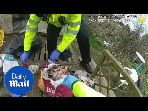 Heartbreaking moment body of missing newborn girl is found inside used supermarket bag