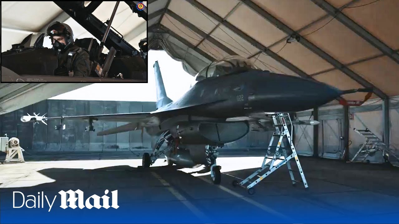 Ukrainian pilots train on f 16 fighters in denmark