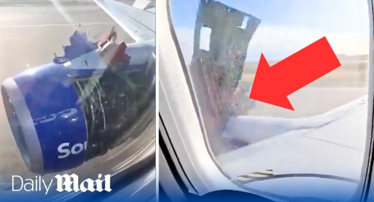 Southwest pilot radios air traffic control for help after engine disintegrates midair