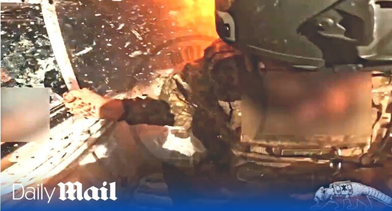 Brave Ukraine troops save comrade as Russian drones strike in Bakhmut