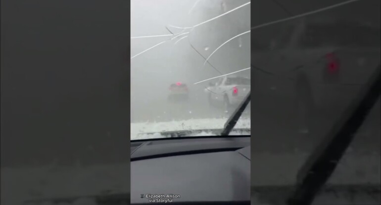 Scary storm hits South Carolina as ‘softball sized’ hailstones causes havoc
