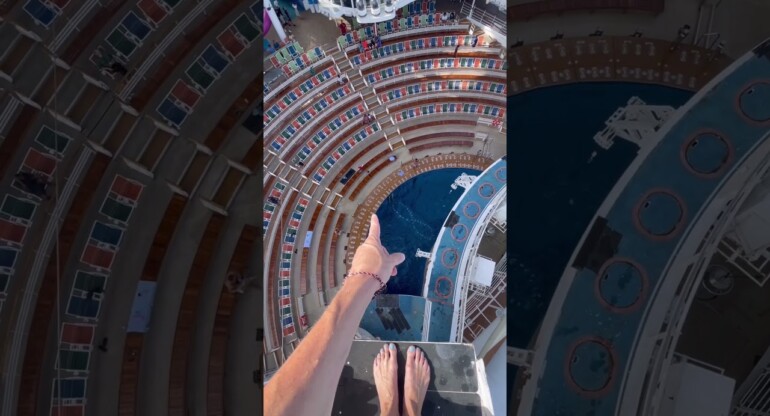 The highest ever dive on a cruise ship😳