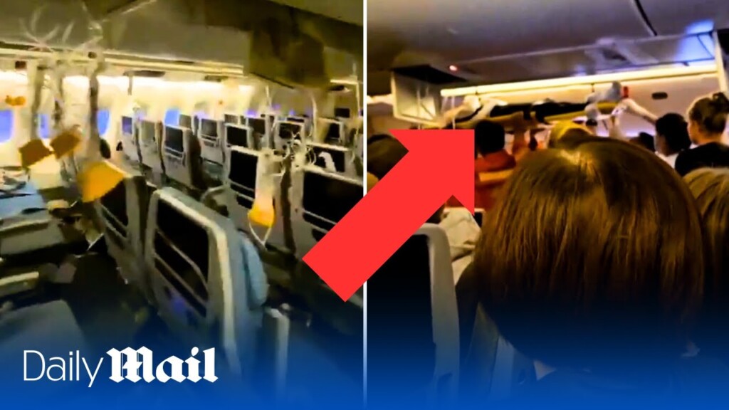 Inside singapore airlines plane that suffered deadly turbulence