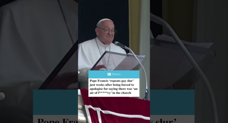 Pope Francis, 87, repeated a homophobic word while he met with Roman priests