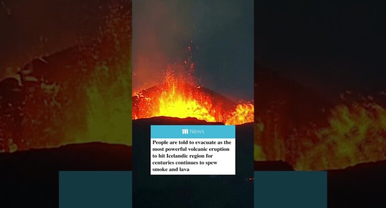 The most powerful volcanic eruption to hit Icelandic region for centuries