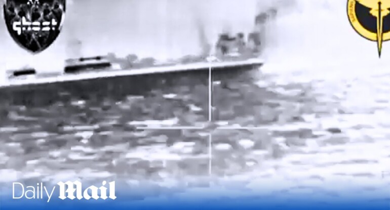 Drones destroy Russian tugboat in the Black Sea after warships fled