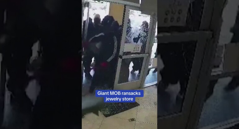 Giant MOB ransacks jewellery store