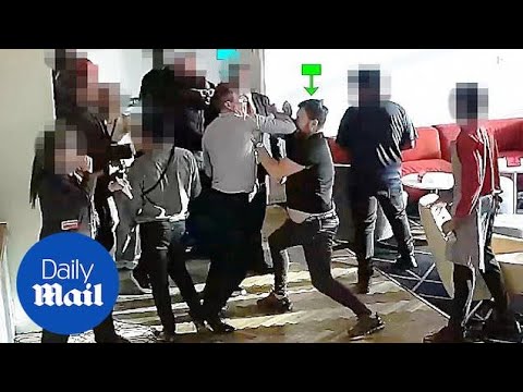 Moment Roy Keane 'threw an elbow' at fan accused of assaulting him