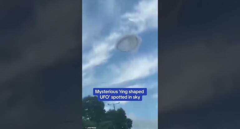 Mysterious 'ring shaped UFO' spotted in the sky