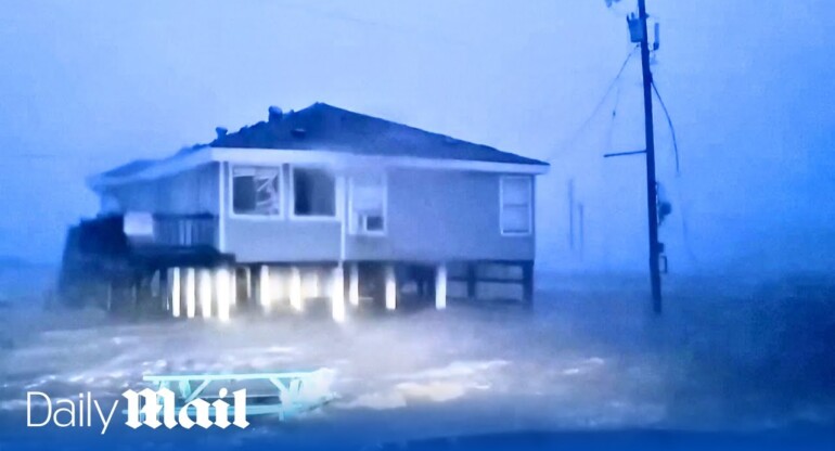 Hurricane Beryl: Flooding and strong winds pound Texas leaving thousands of homes without power