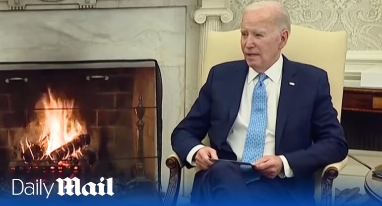 Biden mixes up Gaza with UKRAINE when talking about dropping aid
