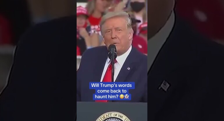 Will Trump's words come back to HAUNT HIM? 👀