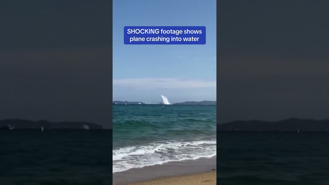 your local bury taxi august 19, 2024 shocking moment plane crashes into the sea during airshow in france