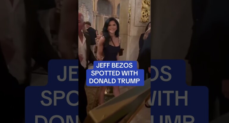 Jeff Bezos spotted at Mar-a-Lago for dinner with Trump