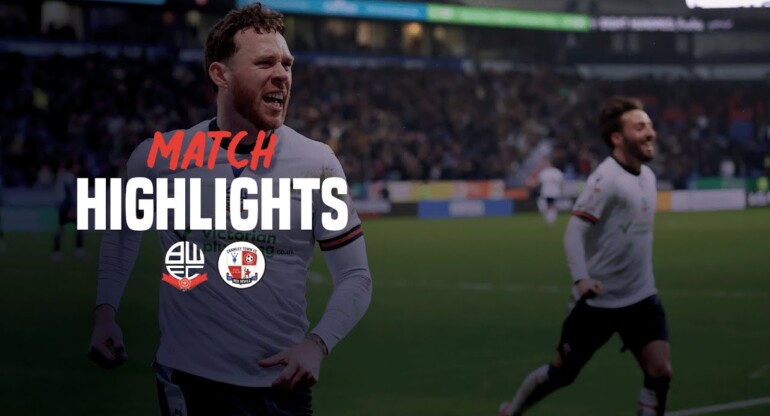 HIGHLIGHTS | Wanderers vs Crawley Town