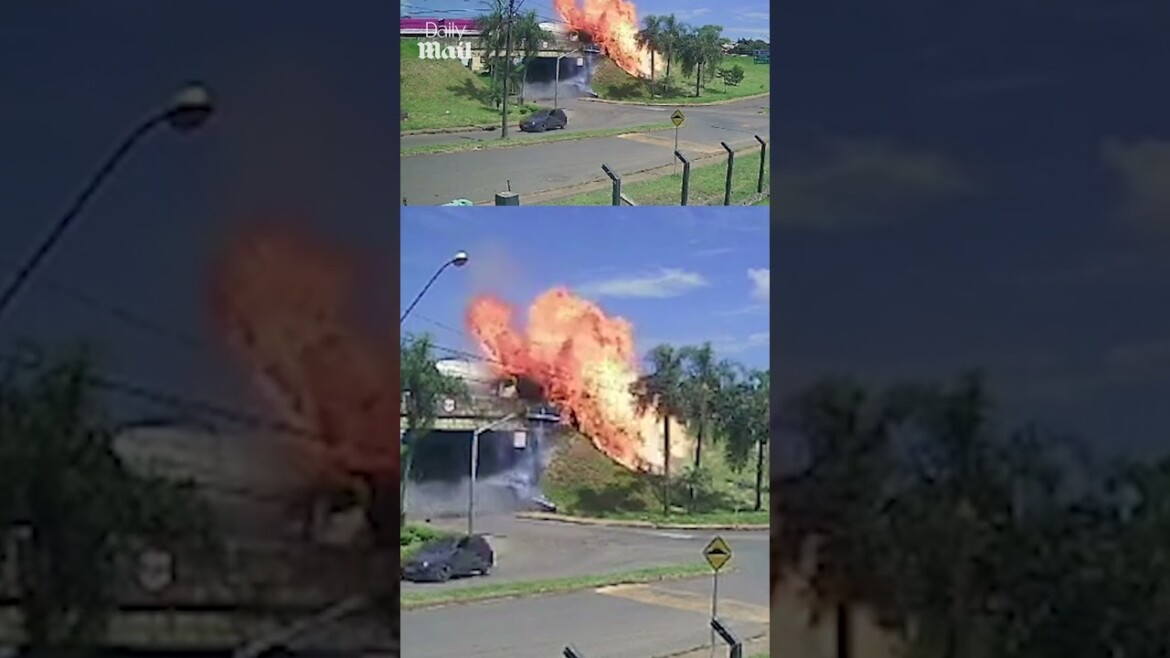 your local bury taxi february 14, 2025 shocking moment truck collision causes huge explosion 😲