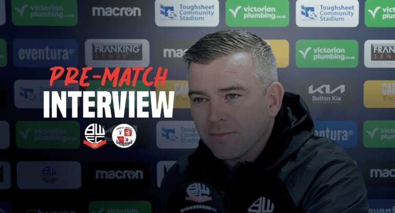 STEVEN SCHUMACHER | Head Coach previews Crawley Town at home